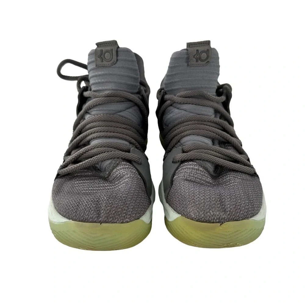 NIKE Zoom Kevin Durant Sneakers KD Cool Gray Mint Green‎ 6.5Y Youth Basketball